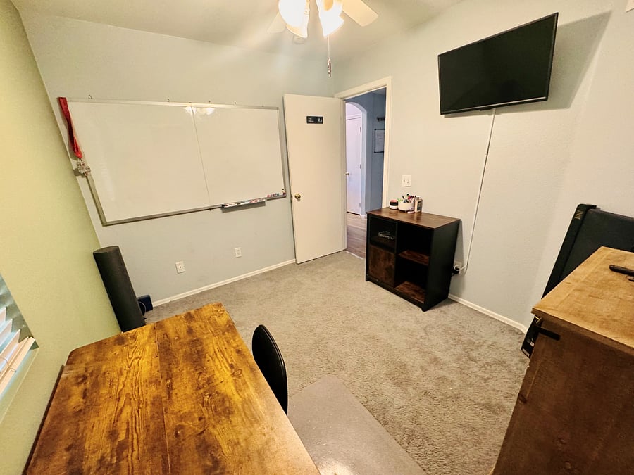 Office and bonus room.