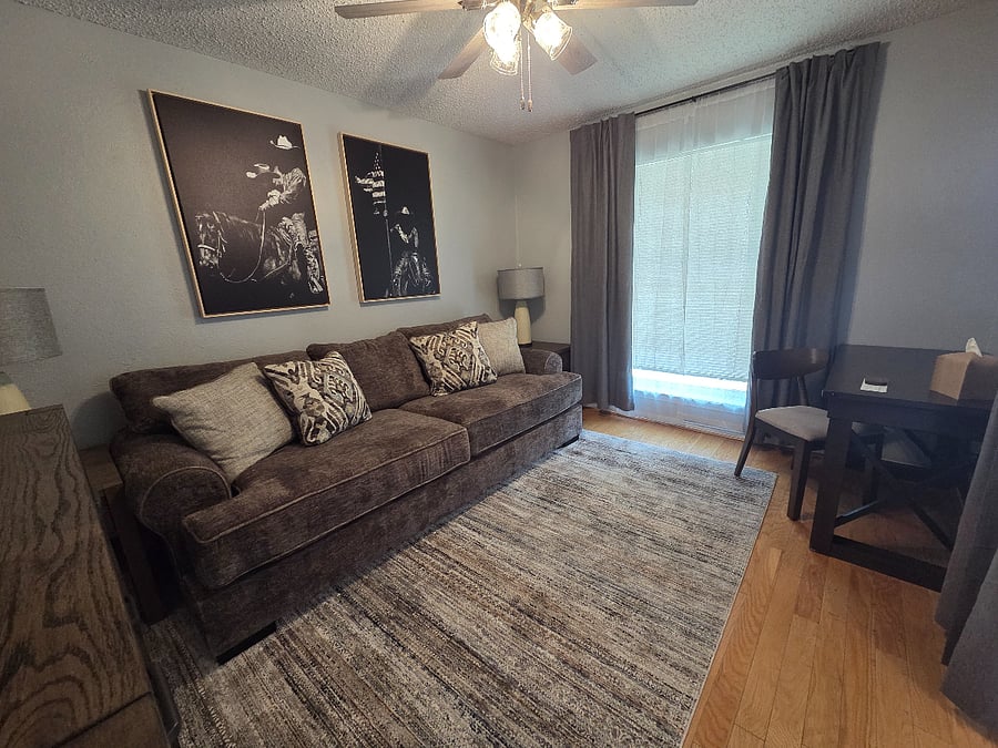Office/Sleeper Sofa Bedroom with Desk