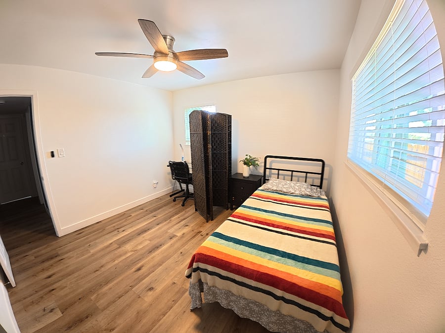 Furnished private room on 1st floor.