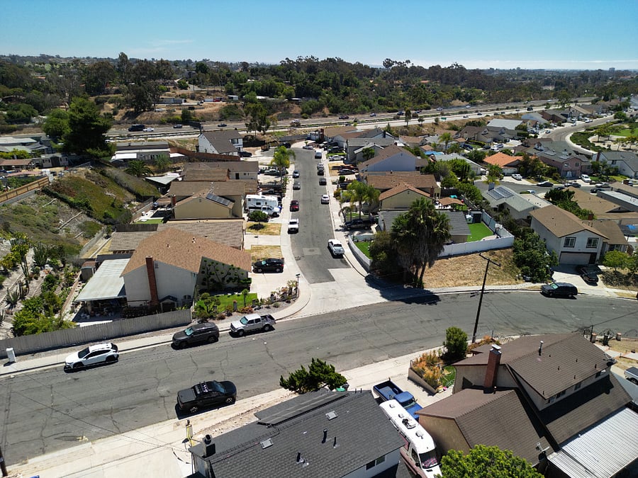 Aerial view from Garber to the south (Hwy 54).