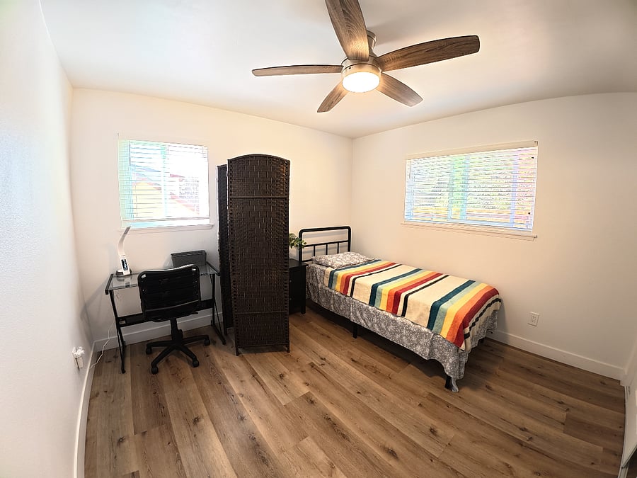 Furnished private room on 1st floor.