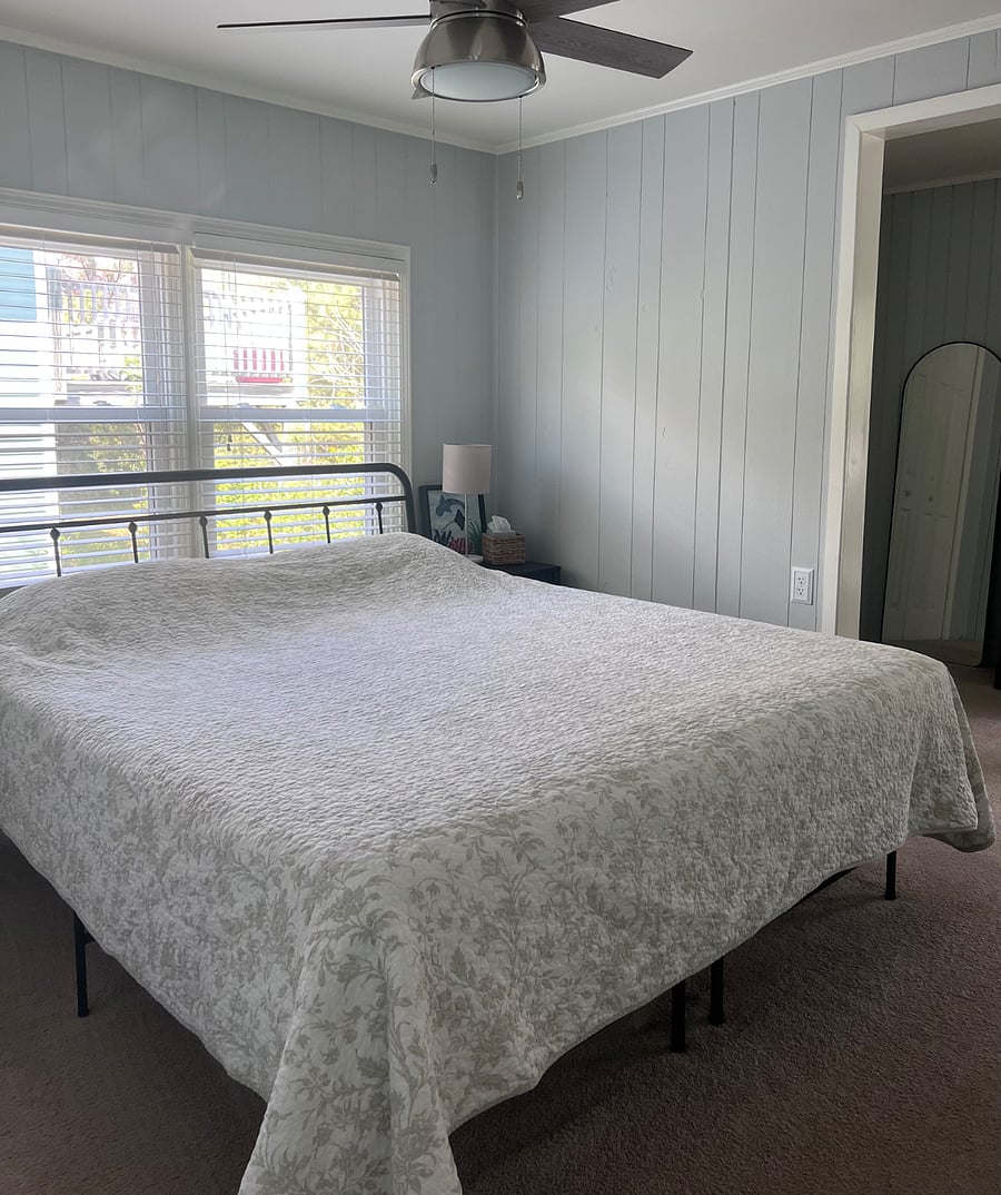 Master bedroom with king size bed