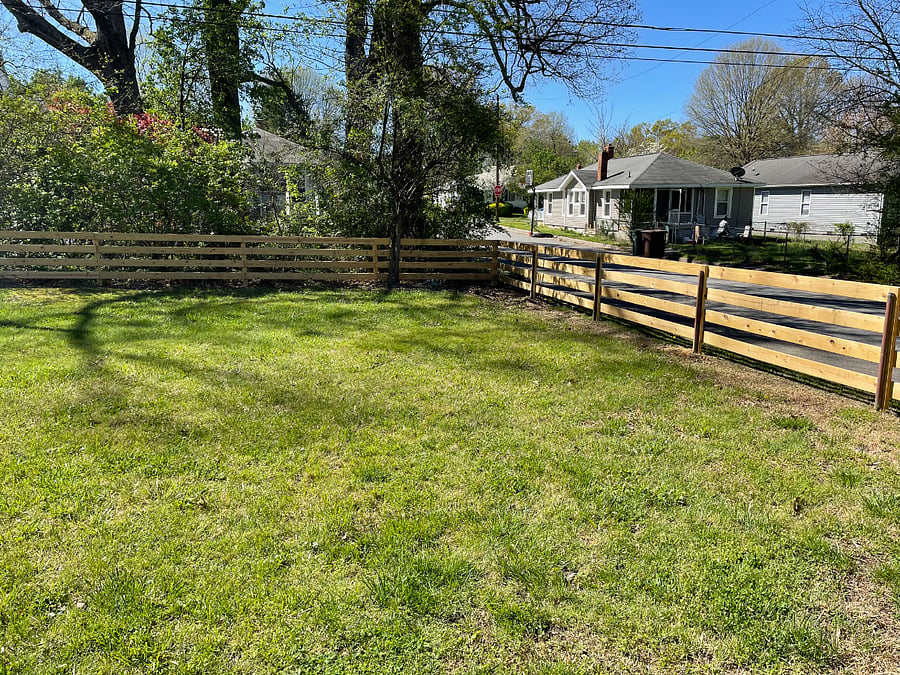 Fenced in Backyard