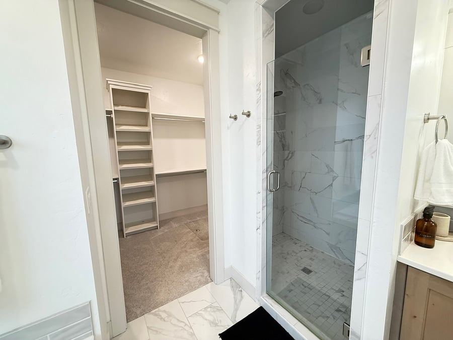 Primary Closet and Shower