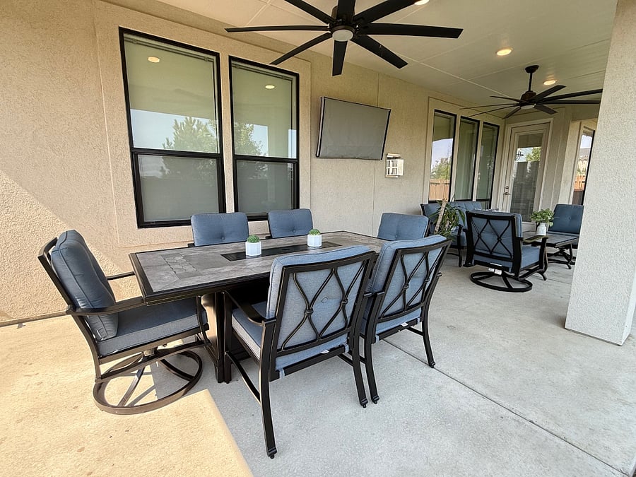 Outdoor Furniture and TV