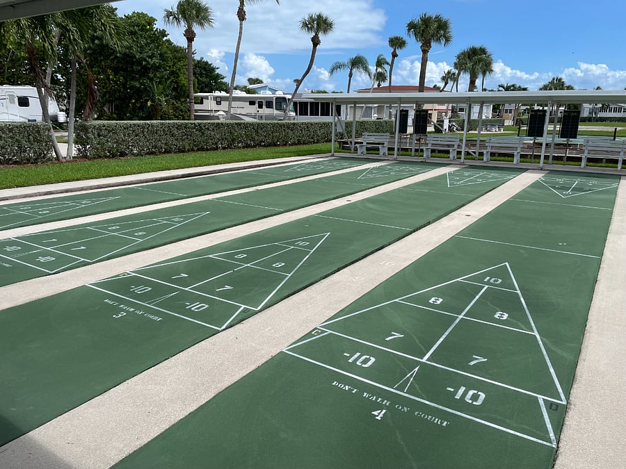 Clubhouse Shuffleboard Court