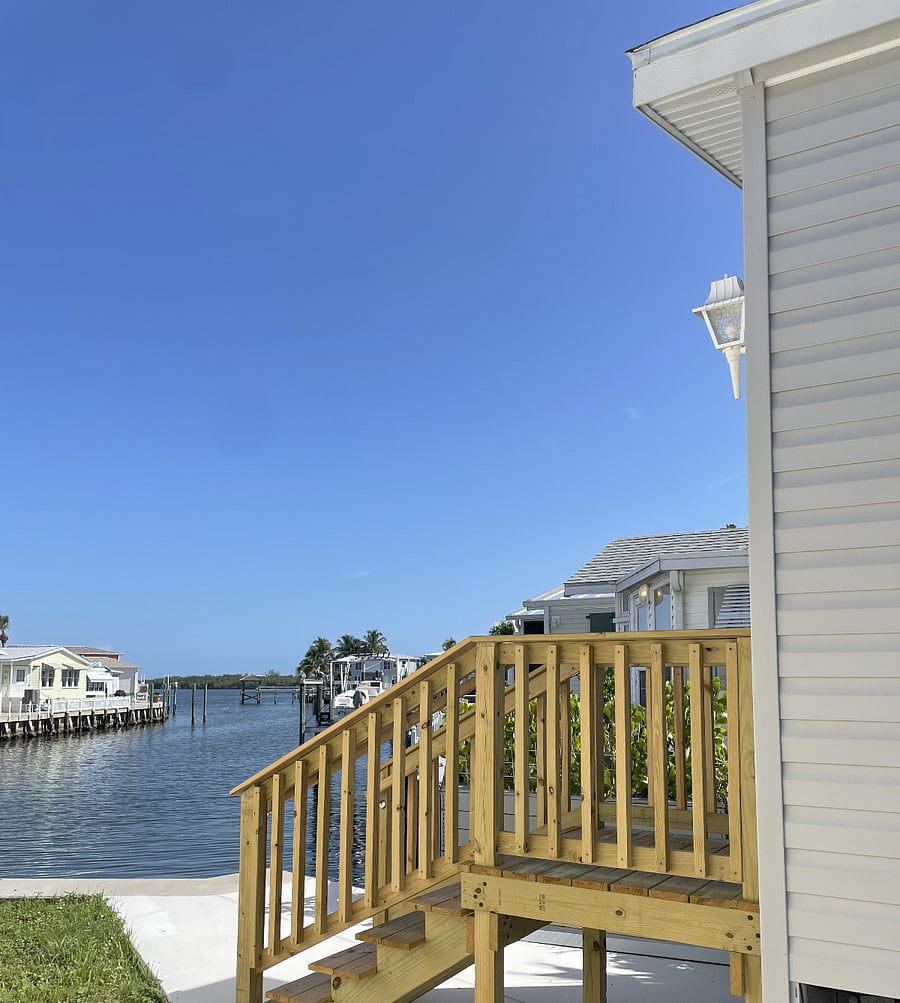 Rear Waterfront View