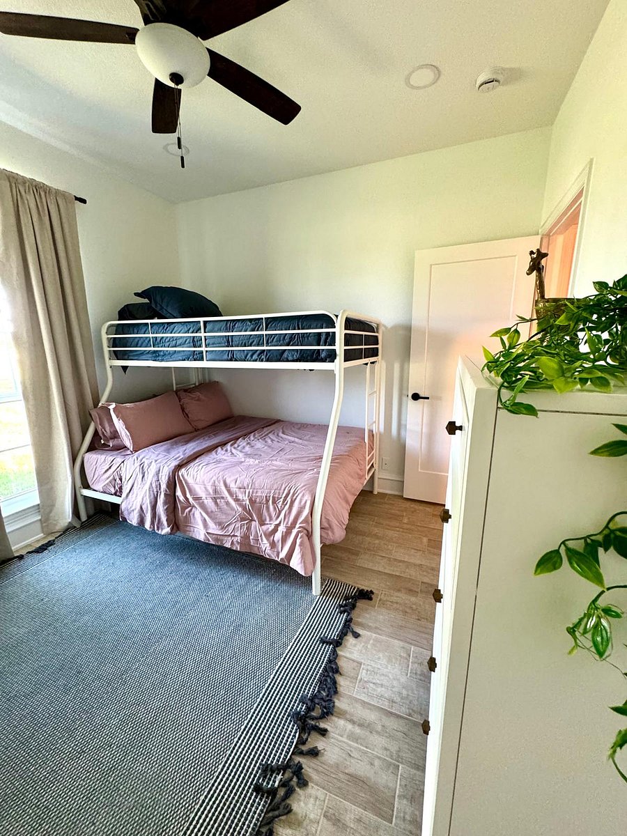 Bedroom 1 with BunkBeds. Twin and Queen Beds