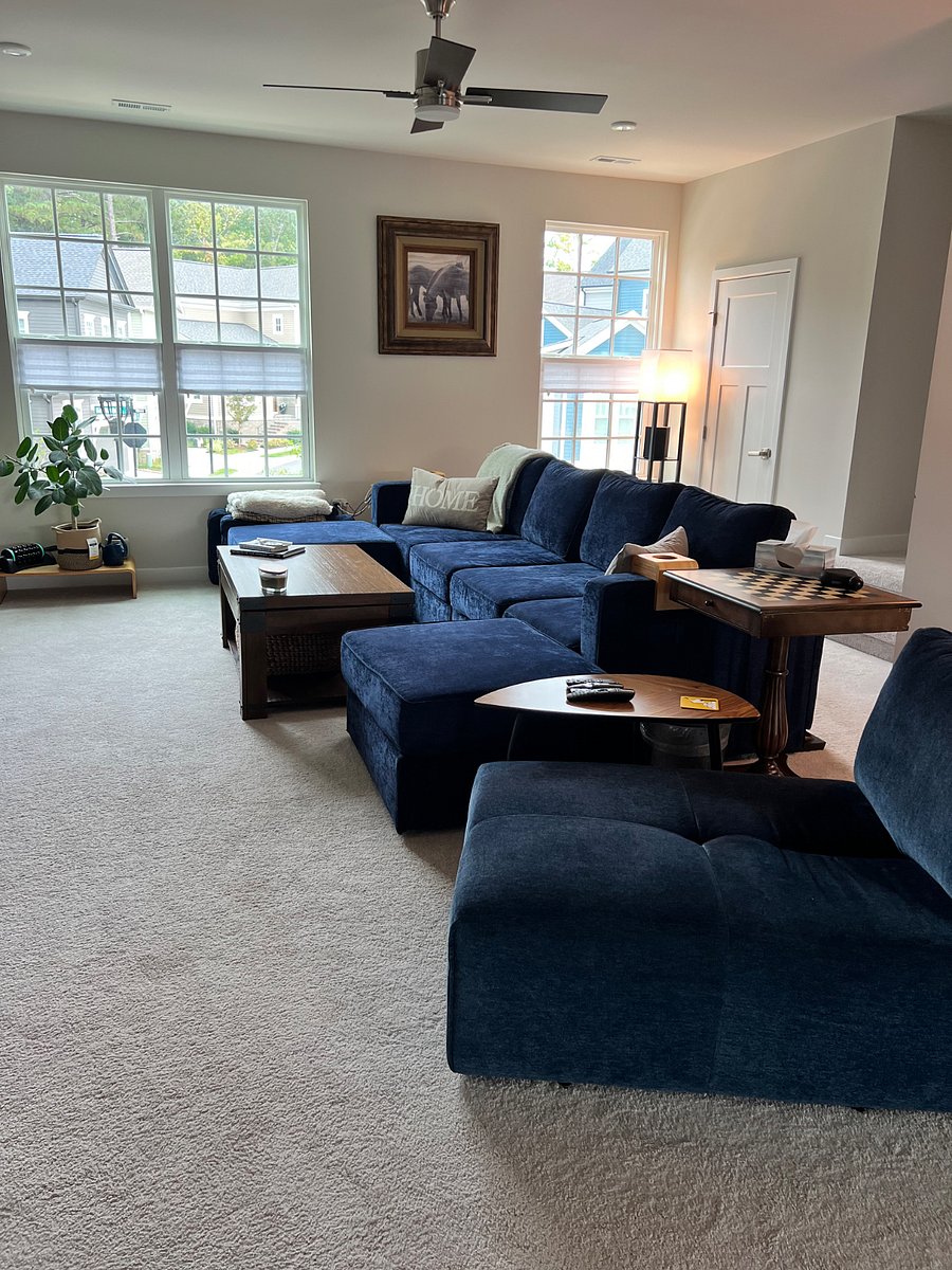 The living room.
