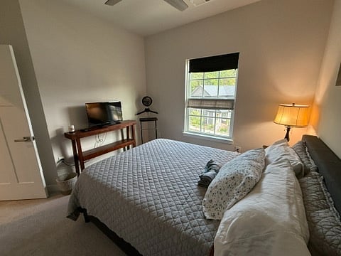 Rest in this comfortable queen sized bed.