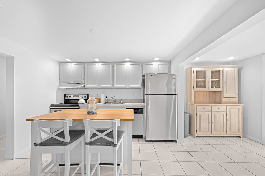 Kitchen view from living room