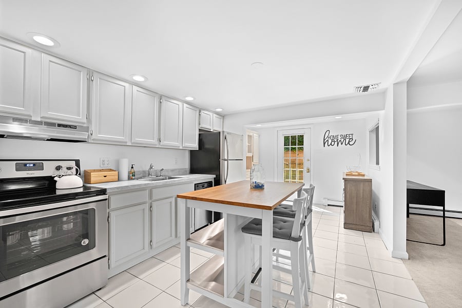 Kitchen view from hallway