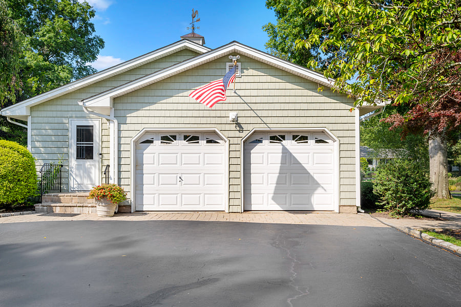 Designated parking spot on driveway -- in front of right side door