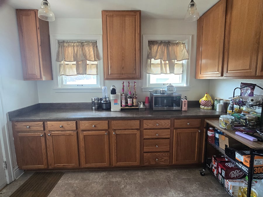 Main floor kitchen. Shared