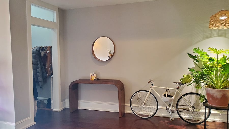 Entry way table, bike not included :)