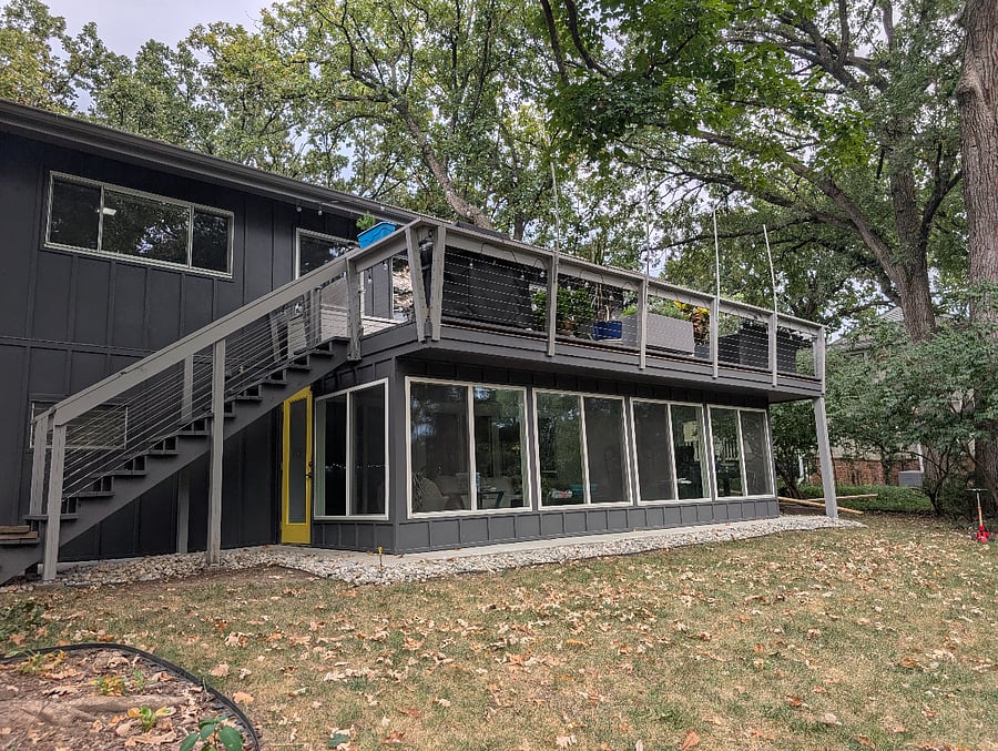Deck and sunroom