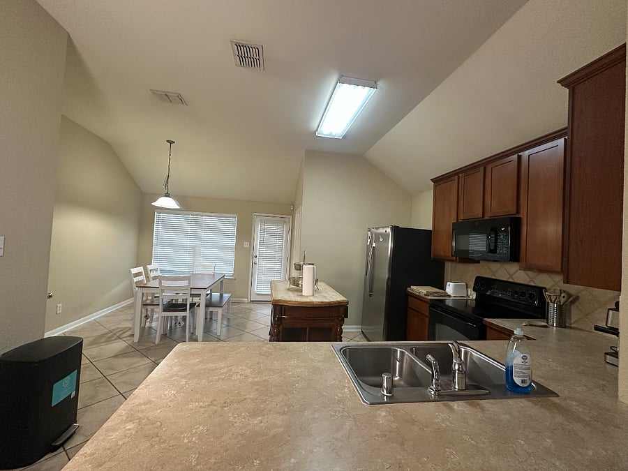 Kitchen and dining room