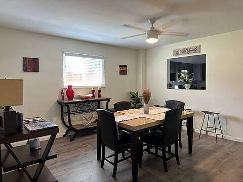Spacious dining area