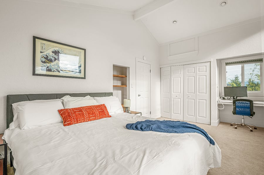 Spacious master bedroom with king bed!