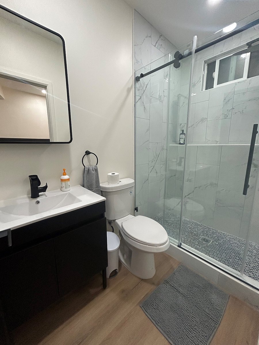 master bathroom with shower