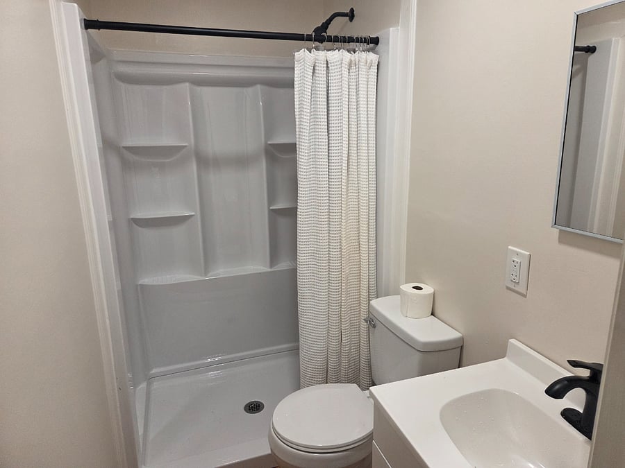 Ensuite master bathroom with oversized walk-in shower