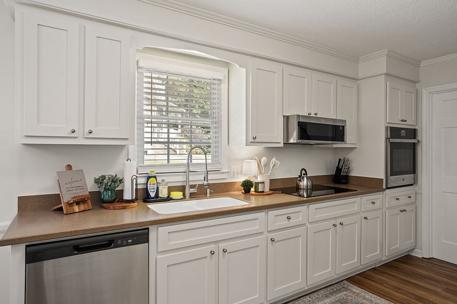 The Kitchen also includes every day needs such as plates, cups, bowls, spices and cookware. 