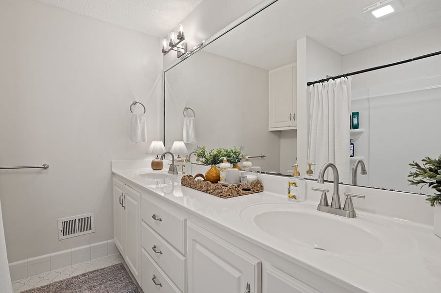 Master Bathroom with a Double Vanity and lots of storage!