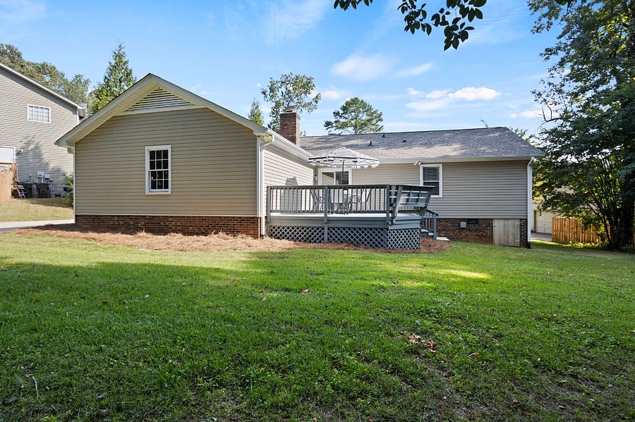Landscaping is included in the price! 