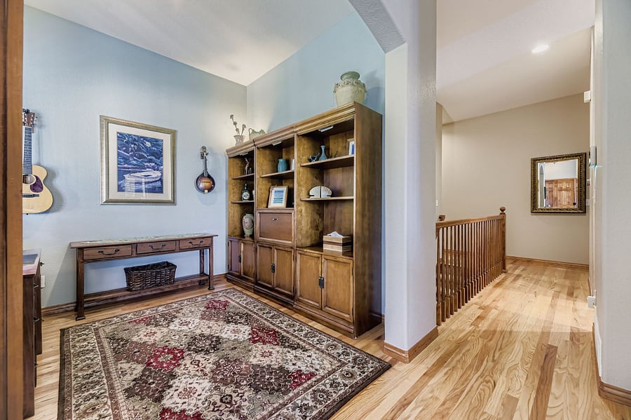 Den adjacent to living room