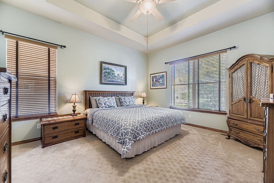 Spacious bedroom
