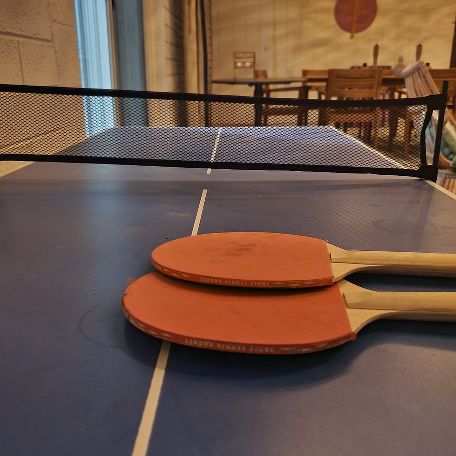 A little friendly competition? Ping-pong is ready when you are