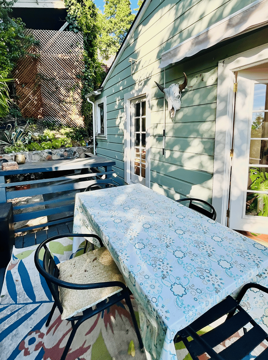 Deck off kitchen