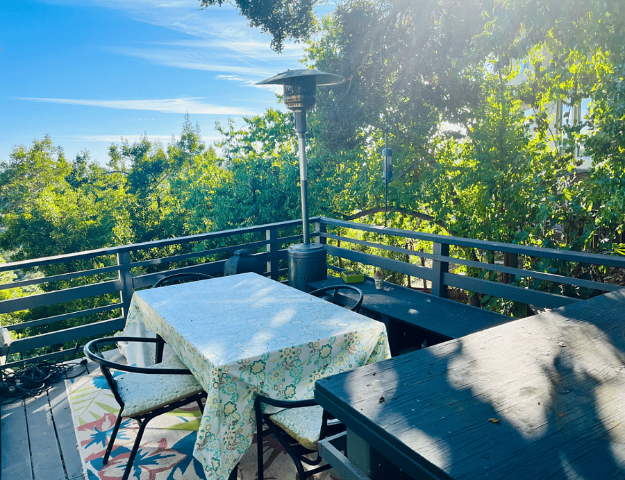 Deck off kitchen