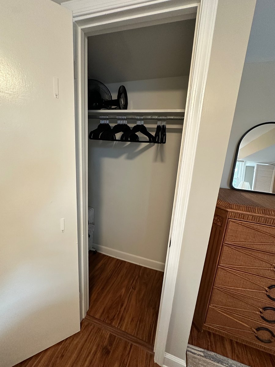 Portable fan available (stored in bedroom closet)