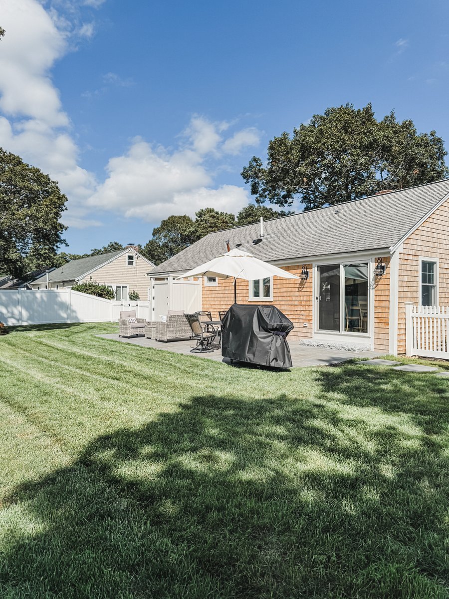 Large fenced-in backyard.