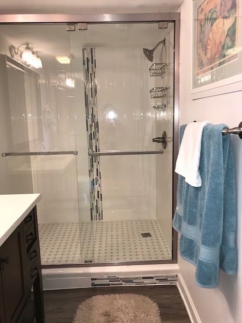 Primary walk-in shower