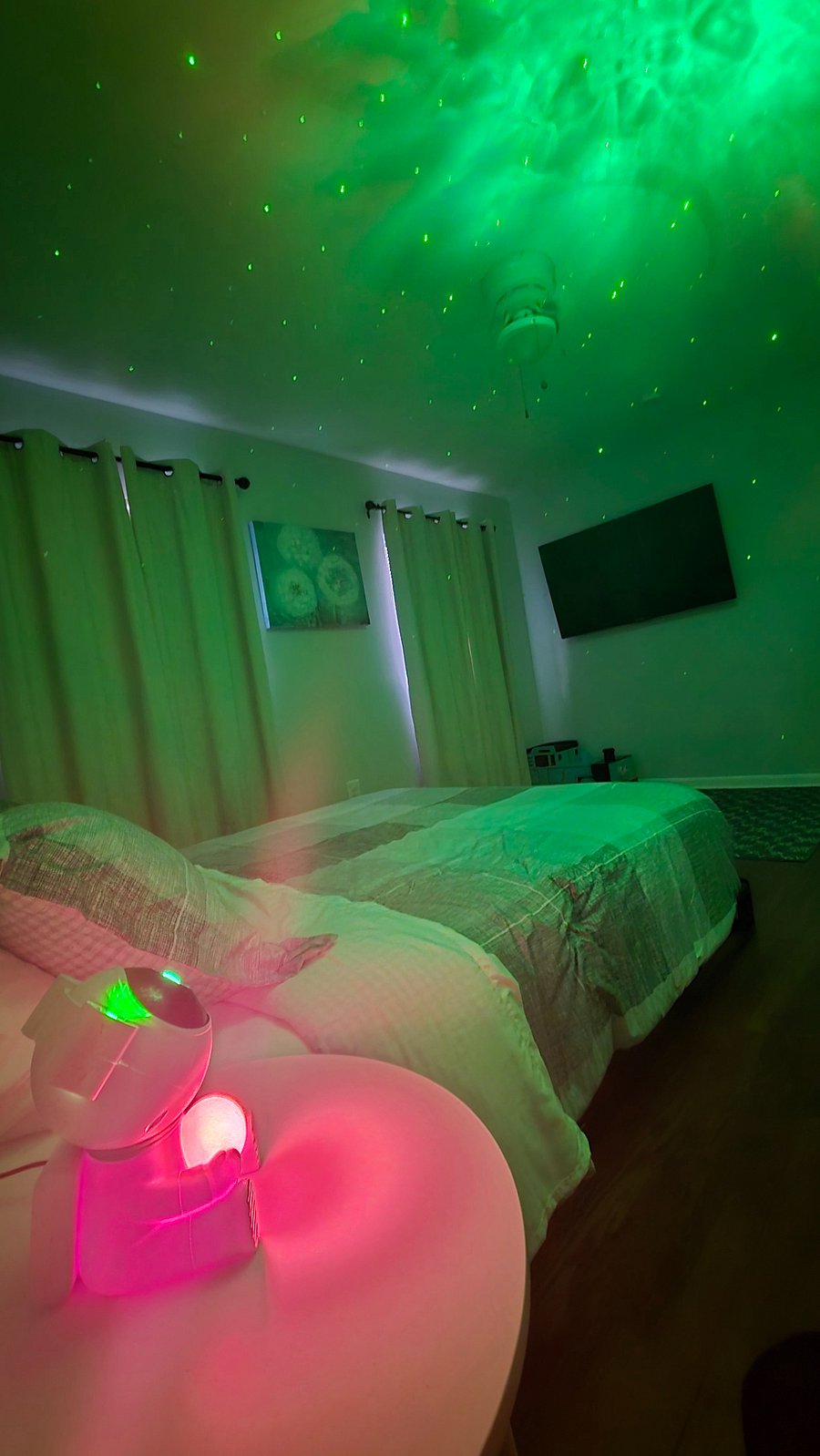 outer space projection for kids at night