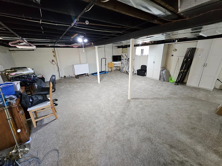 Basement: some items to be removed