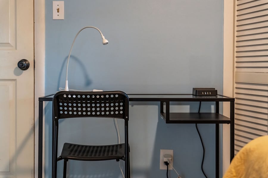 Desk and chair