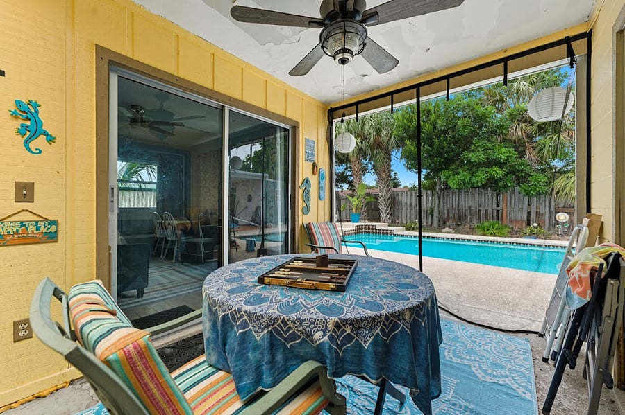 Outdoor sitting area