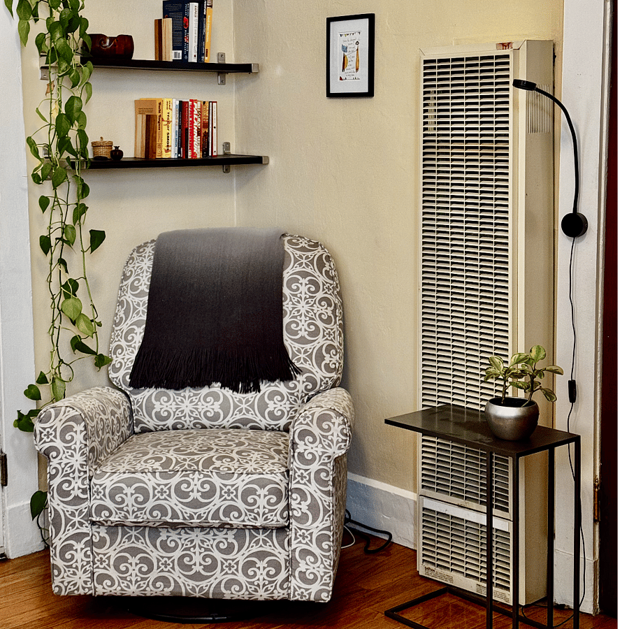 Comfy rocking recliner to relax in