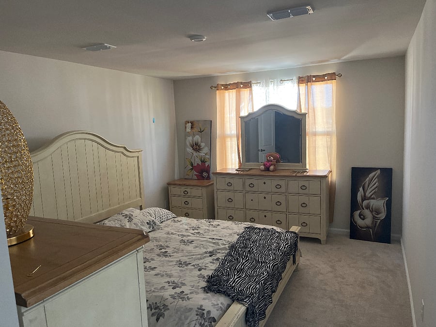 Master room - big walk in closet and a double sink personal bathroom