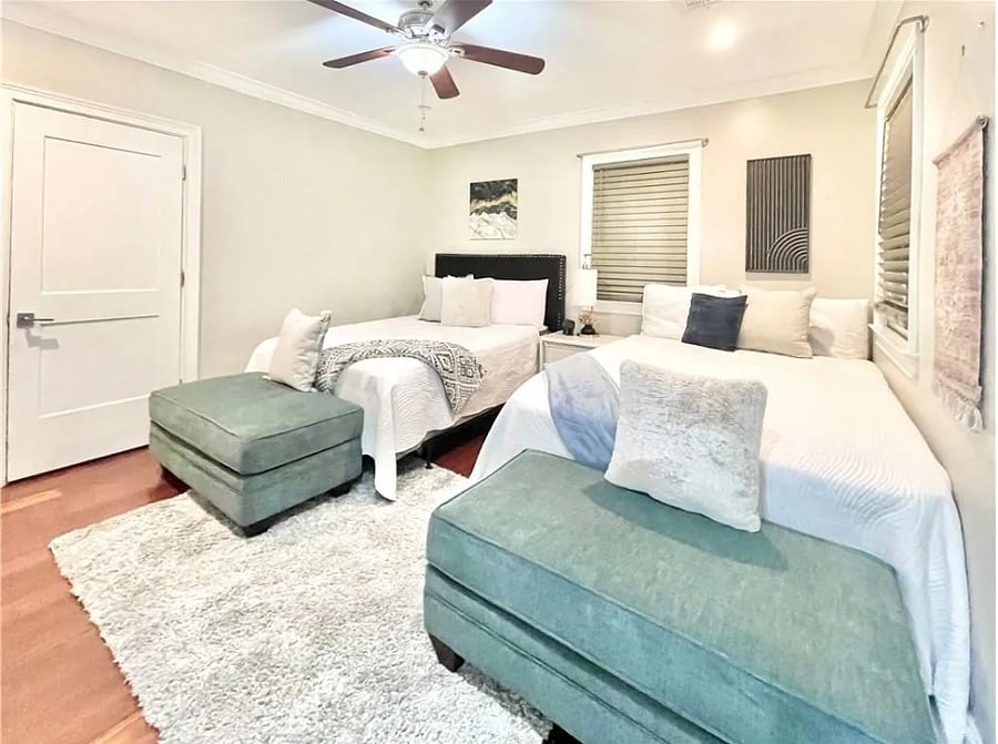 1st Upstairs Bedroom w/ Balcony Access.