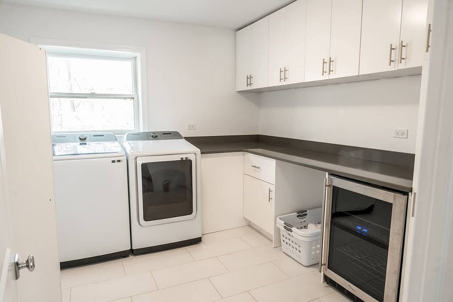 In unit washer/dryer
Beverage fridge
located on lower level