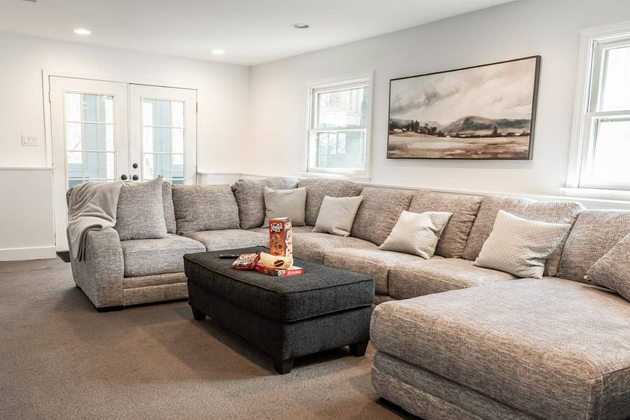 Lower level family room