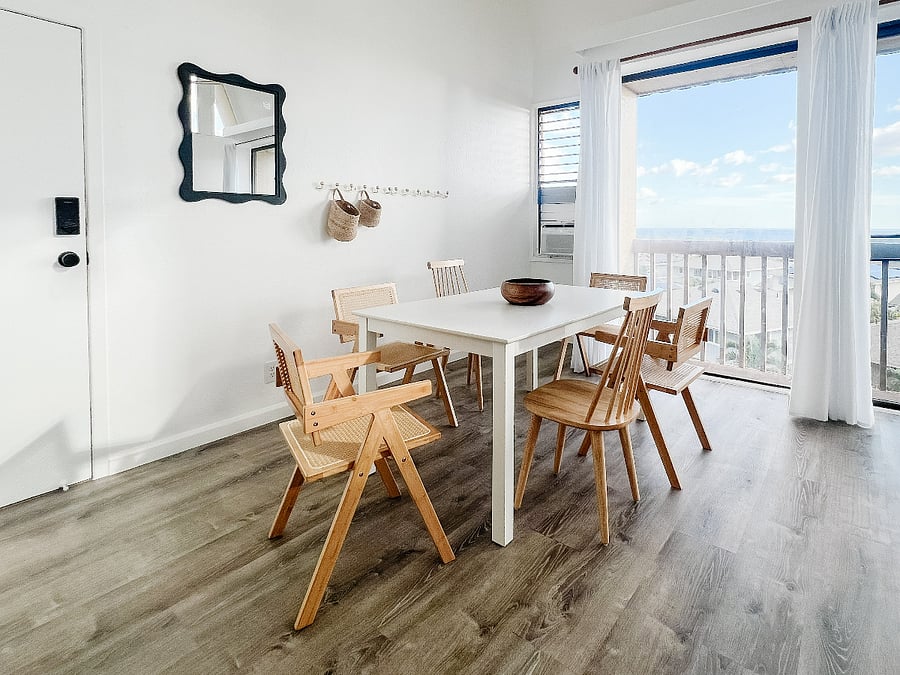 Dining room with ocean views