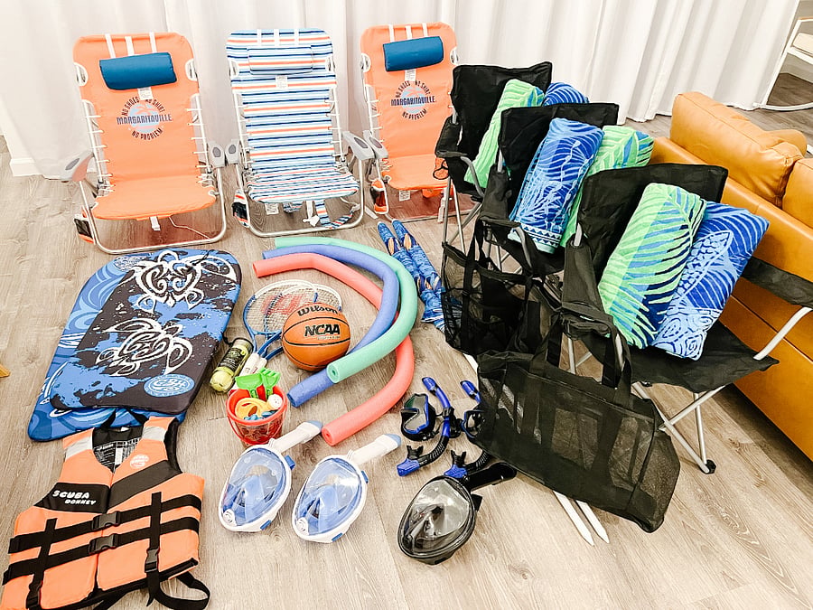 Beach gear included with your stay!