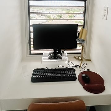 WFH station #1 (living room)