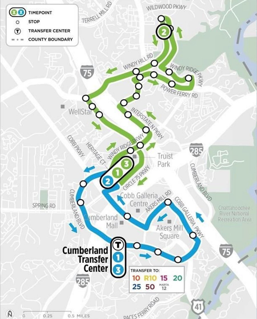 Public transit is available with CobbLinc buses connecting Cumberland to Midtown/Downtown and MARTA rail, but most professionals prefer a car for convenience. Driveway parking is included, with garage upgrade available.