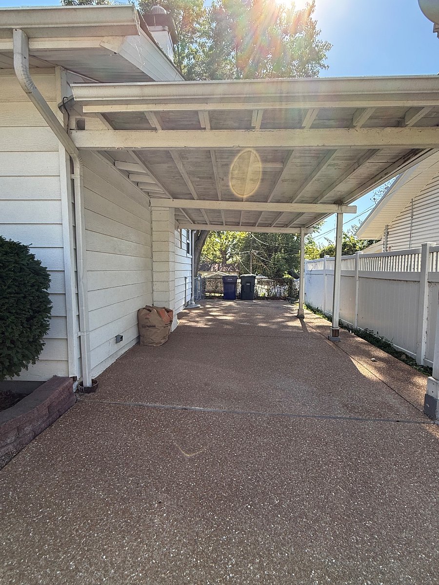 Driveway and carport